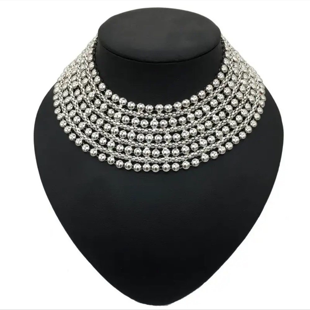 Boutique Chunky Statement Choker Necklace
